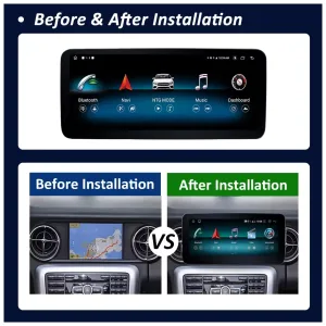 Mercedes-Benz SLK W171 Android Head Unit 2008–2011 | 12.3″ 2 Uppgradera din Mercedes SLK W171 Android-huvudenhet 2008-2011 NTG4.5 med 8-kärnig CPU, 4+64GB eller 6+128GB, 12,3″ IPS-skärm, DSP, trådlös CarPlay & Android Auto.