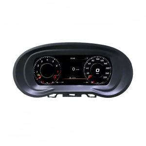 Prelingcar 9 tums LCD digital instrumentpanel framifrån för VW Polo 6R 2008-2016, Vento och CrossFox 2015