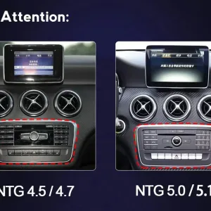 Mercedes W176 A-klass Android-huvudenhet 2012-2018 | CarPlay DSP
