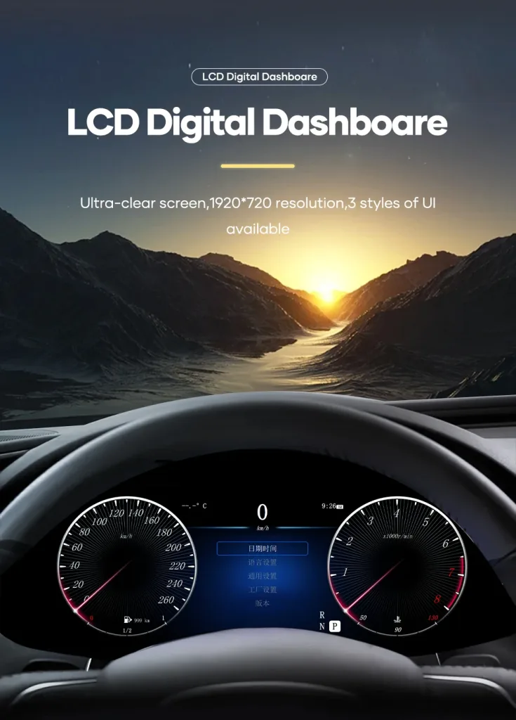 Mercedes ML GL Digital Cluster 2005-2010 | 12,3″ CarPlay, Android Auto