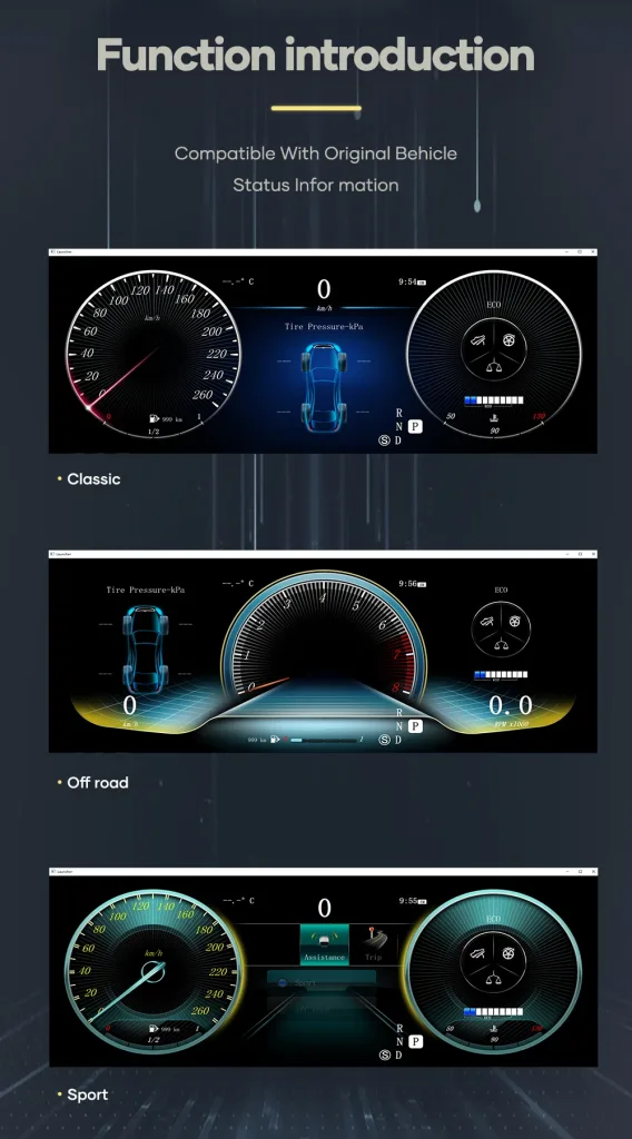 Mercedes ML GL Digital Cluster 2005-2010 | 12,3″ CarPlay, Android Auto