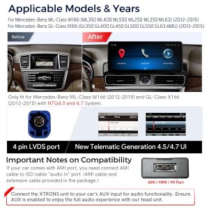 Mercedes-Benz GLE Android-huvudenhet