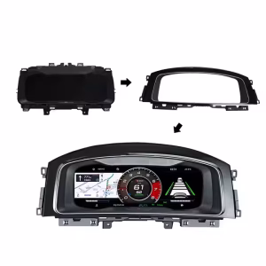 VW Golf Mk7 digital instrumentpanel: Linux-eftermontering för Passat B8 och Arteon 7 Monteringsram för Volkswagen Digital Instrument Cluster till Golf 7, Passat B8 och CC med 12,3-tums skärm