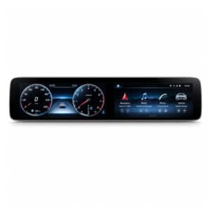 Mercedes W213 Android-huvudenhet 2016–2019, digital instrumentpanel med dubbla skärmar