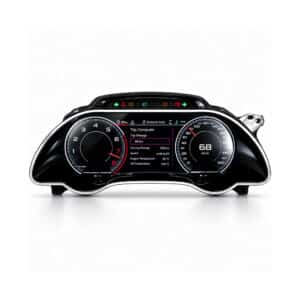 Uppgradera din Audi A5 B8 2008–2016 med ett 12.3″ digitalt LCD-instrumentkluster, OEM-stil passform, bevarad fordonsdata, rattkontroller och iKAGOO-stöd.