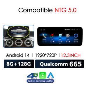 Mercedes Benz C-klass W205 GLC X253 V W446 Bil Multimedia Navigation