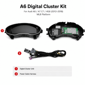 Audi A6 A7 LCD-instrumentpanel C7 12,3 CarPlay – kart- och datasynkronisering