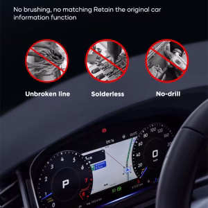 Audi A6 A7 C7 LCD-klusterkort detaljvy