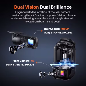 70mai Omni X800 Dash Cam 4K 360° Rotating (Dual-Channel, 4G, HDR) 6 Sf0e93665224948028ee344747bc3d8c3z