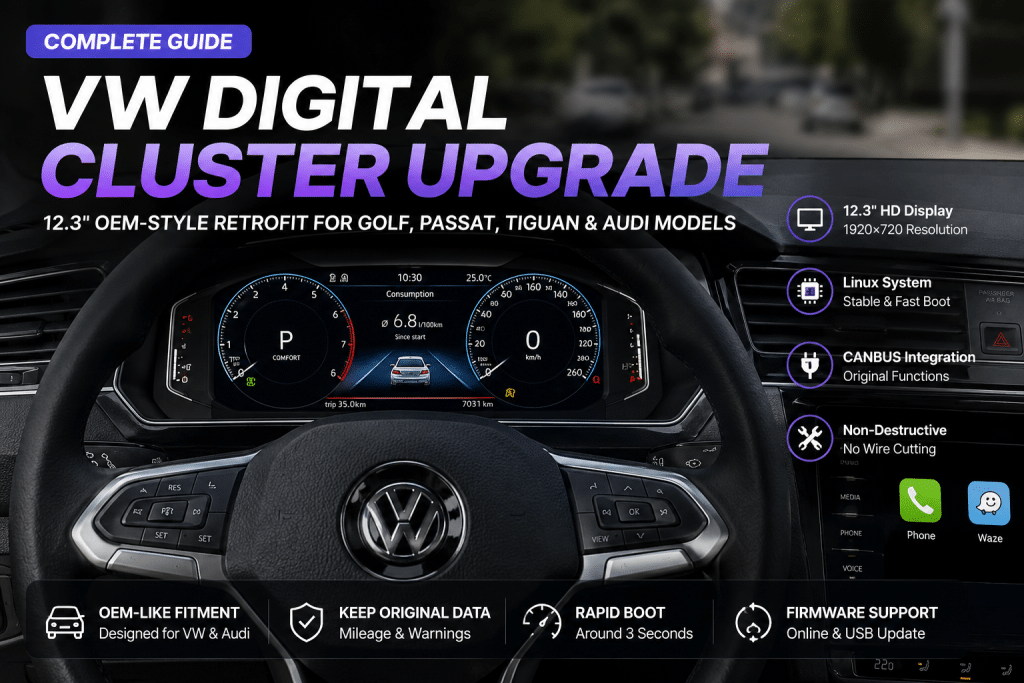 Guide till uppgradering av VW:s digitala instrumentpanel