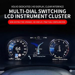 Volvo digital LCD-instrumentpanel 12,3 tum för XC60, XC90, S90, S60