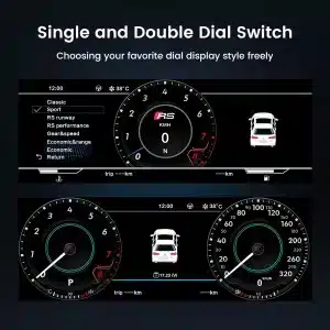 Dodge Ram Digital Dash Upgrade for 1500 2500 3500 (2008-2018) 6 kluster i stil med virtuell cockpit