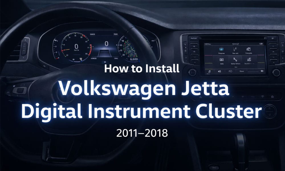 Så här installerar du ett digitalt instrumentkluster för Volkswagen Jetta