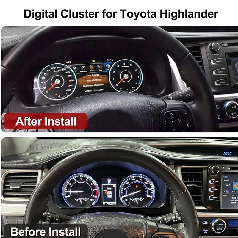 Toyota Highlander klusteruppgradering 2015-2019