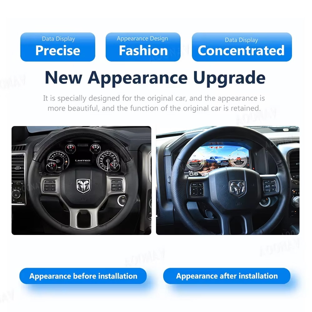 2008-2018 Dodge Ram Digital Dash Upgrade