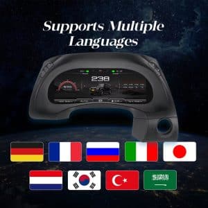 Nissan Patrol Y62 Digital Cluster - Stöd för flera språk