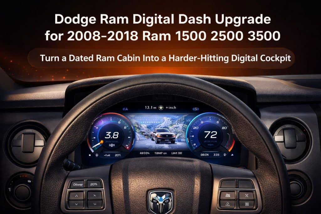 Uppgradering av digital instrumentpanel för Dodge Ram