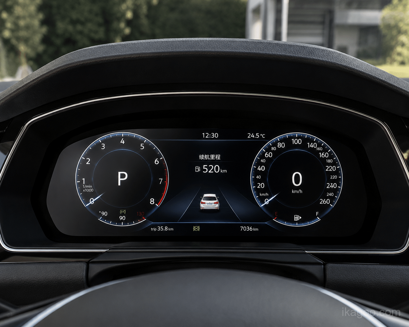 VW Passat B8 digital instrumentkluster retrofit cockpit förhandsvisning