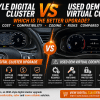 Bästa digitala instrumentuppgradering: OEM-lik stil vs begagnad OEM Virtual Cockpit