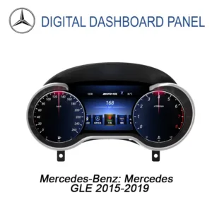 Mercedes GLE digital instrumentpanel 2015–2019 | 12,3-tums LCD-skärm med CarPlay