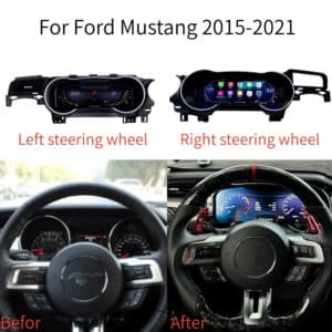 Ford Mustang S550 Digital Cluster installation för vänster- och högerstyrning