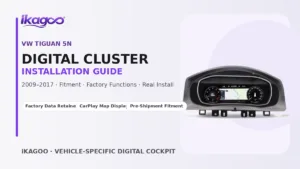 Installationsguide för digital instrumentpanel (5N) till VW Tiguan, årsmodeller 2009–2017 | iKAGOO