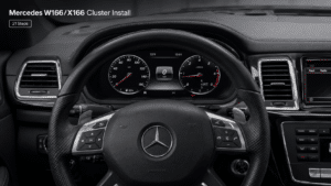 Installation av digitalt instrumentkluster för Mercedes W166 X166 | 2012–2019