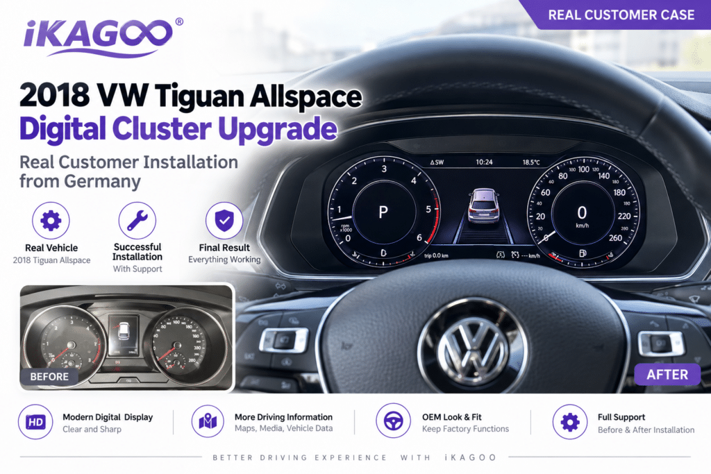 2018 VW Tiguan Allspace Digital Cluster Upgrade – Verkligt kundinstallationsfall