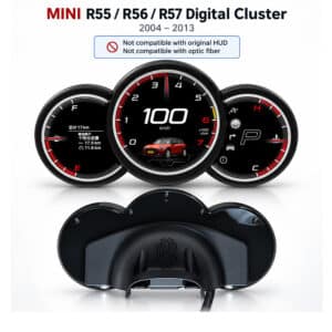 bmw mini r55 r56 r57 digital cluster front rear fitment 01