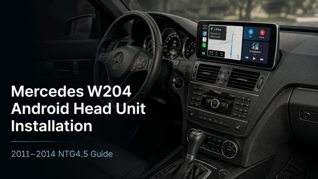 Installation av Android-headenhet för Mercedes W204: 14-stegs NTG4.5-guide för 2011–2014