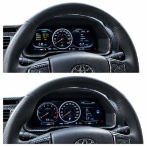 Toyota 4Runner digitalt instrumentkluster installerat