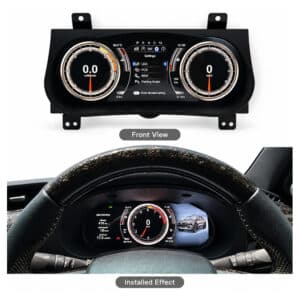 Toyota Hilux Fortuner digital instrumentpanel installerad instrumentbräda vy