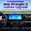 Jeep Wrangler JL Interiör Uppgradering: Är den dubbla skärmens cockpit värt det?