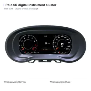 VW Polo 6R digital instrumentkluster i sitt originalhölje