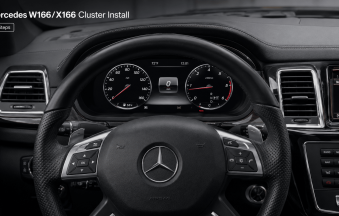 Installation av digitalt instrumentkluster för Mercedes W166 X166 | 2012–2019