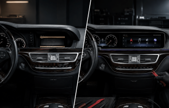 Installation av Android-huvudenhet i Mercedes W221
