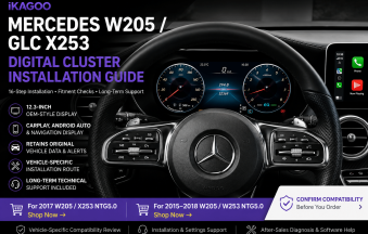 Installationsguide för Mercedes W205:s digitala instrumentpanel