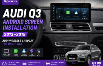 Audi Q3 2013-2018 Android-skärminstallation